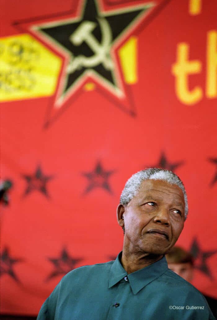 Nelson Mandela at an SACP Conference